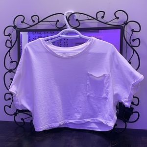 Basic white crop top from Ardene’s